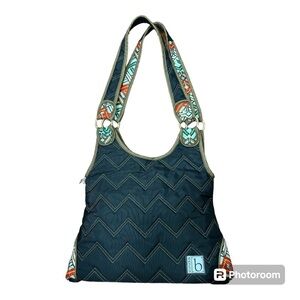Stylish Black and Green Women's Bag